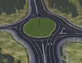 Какими будут кольцевые развязки на аэропортовской трассе, показали на видео