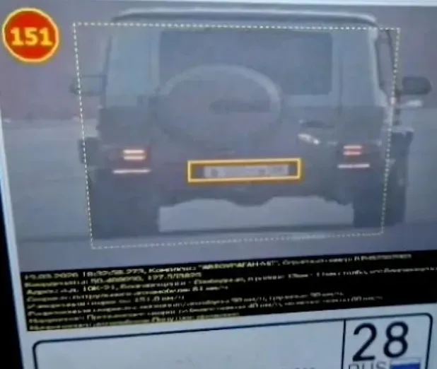 Внедорожник промчался по трассе в Приамурье с превышением скорости в 61 км/ч