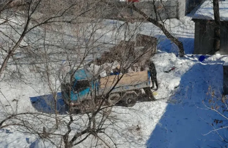 Безнадзорный пустырь в центре Благовещенска