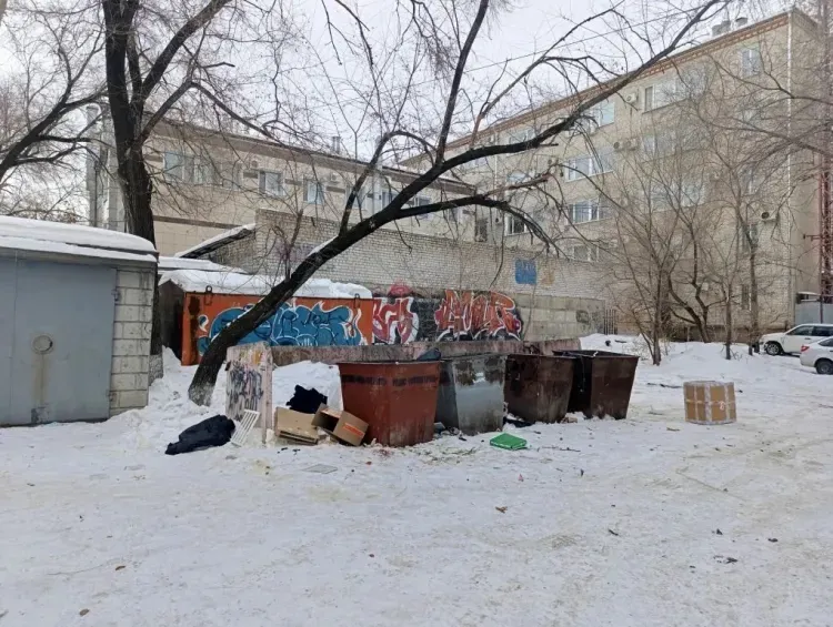 Безнадзорный пустырь в центре Благовещенска