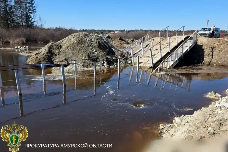 Прокуратура проводит проверку ситуации с размывом временной переправы на подъезде к селу Светильное