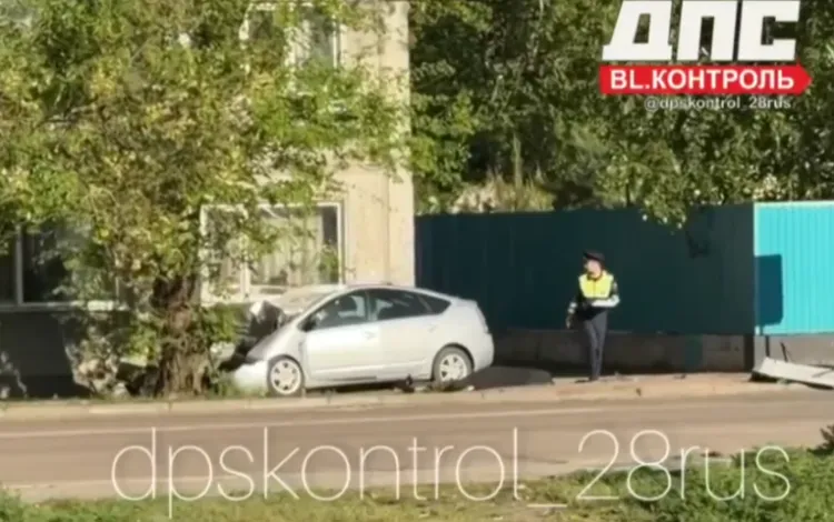 Смертельная авария произошла в Благовещенске: иномарка врезалась в дерево