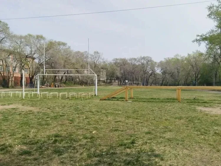На стадионе ДальГАУ появится футбольное поле и трибуны
