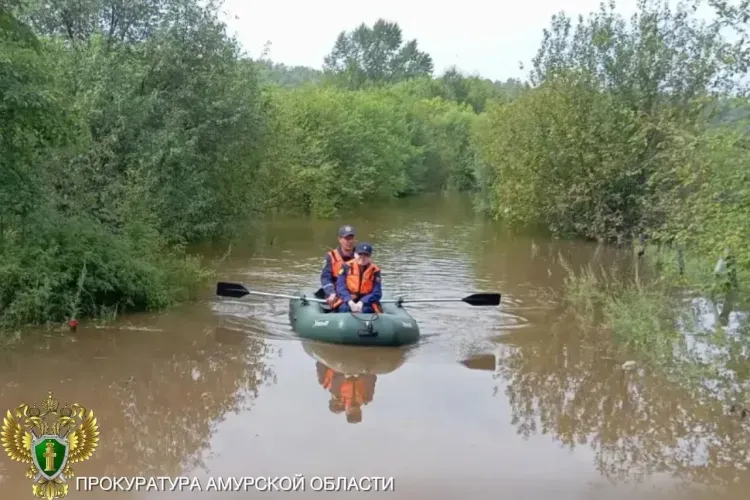 Подтопленное село осталось без транспортного сообщения в Приамурье