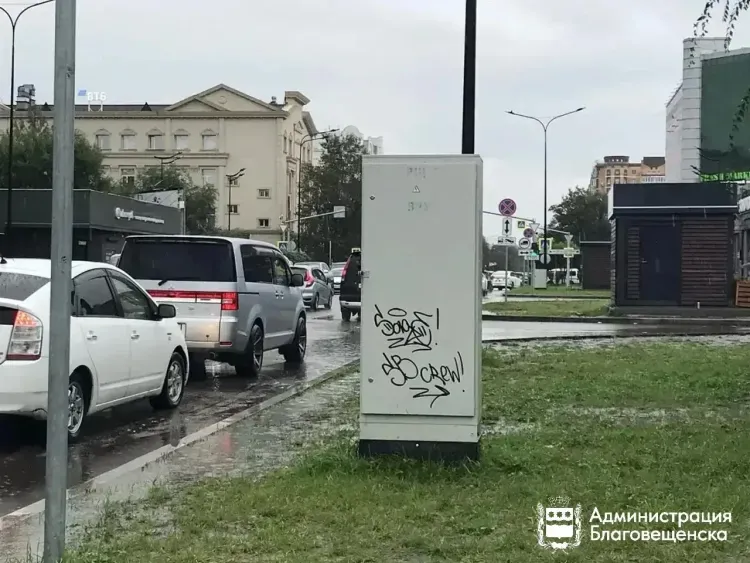 Вандалы оставили свой след на домах и других объектах областного центра