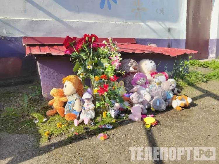 Стихийный мемориал появился на месте гибели ребенка в Благовещенске