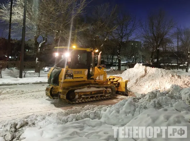 Почти все дворы Благовещенска очищены от снега