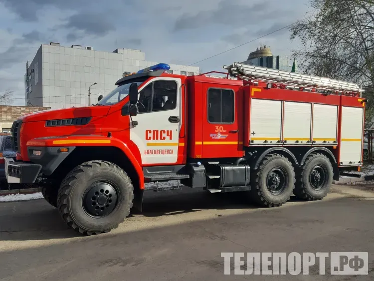 Киоск потушили на набережной Благовещенска