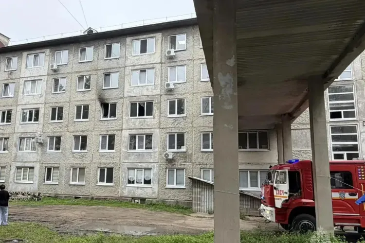 Пожар из-за стиральной машины случился в гостинице областного центра